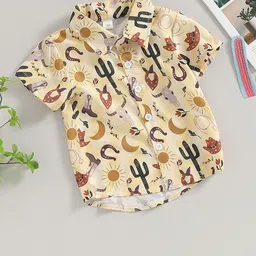 LULU & SKY Boys Opaque Printed Casual Shirt-picture-32