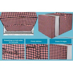 Stylista White Printed Waterproof Air Conditioner Covers image 2