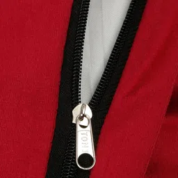 HOSTA HOMES Red & Gold-Toned Set of 5 Floral Velvet Square Cushion Covers image 3