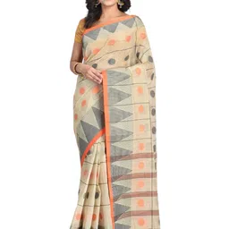 RAJ SAREE HOUSE Pure Cotton Jamdani Saree-picture-14