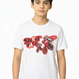 TeeSlix Boys Printed Cotton Round Neck Tshirts-picture-29