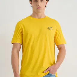 GANT Men Typography Printed Round Neck Cotton T-shirt-picture-10