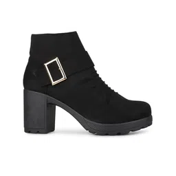 Inc 5 Women Block-Heeled Round Toe Ankle Boots image 3