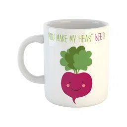 ARTBUG White Printed Ceramic Glossy Core Set of Cups and Mugs-picture-30