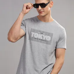 ADRO Typography Printed Round Neck Cotton T-shirt-picture-32