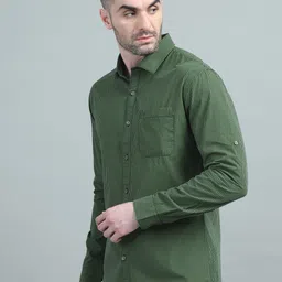 RIGS AND RAGS Men Classic Micro Checks Opaque Checked Casual Shirt image 3