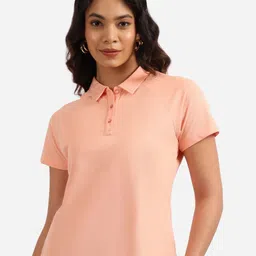 Blissclub Women Polo Collar Pockets T-shirt-picture-22