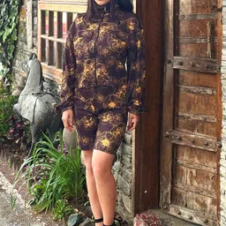 BAESD Printed High Neck Top & Shorts Co-Ords image 2