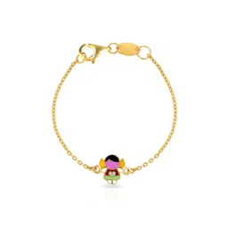 BHIMA 22K BIS Hallmark 916 Purity Yellow Gold Enamel Kids Bracelet image 5