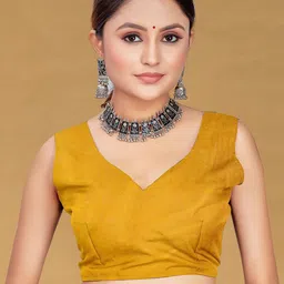 LeeliPeeri Designer Floral Printed Bagru Pure Cotton Ready to Wear Saree image 4