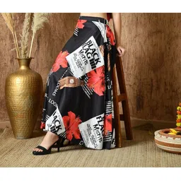 Vagisha Floral Printed Flared Maxi Skirt-picture-26