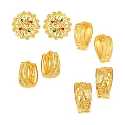 VIVASTRI Women Gold-Plated Alloy Earrings-picture-32