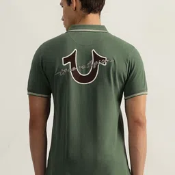True Religion Men Typography Printed Polo Collar Cotton T-shirt-picture-40