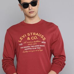 Levis Pure Cotton Typography Puff Printed Pullover Sweatshirt-picture-35