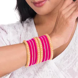 Mamon Creations Set of 20 Alloy Bangles-picture-22