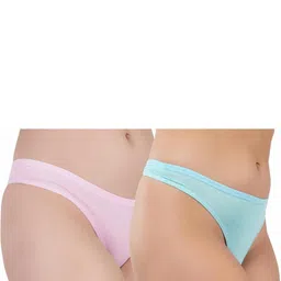 ORLIZEA Pack of 2 Women Low-Rise Cotton Blend Thongs image 3