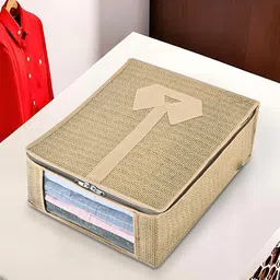 Kuber Industries Gold-Toned 3 Pieces Shirt Cover Multi-Utility Organisers image 2