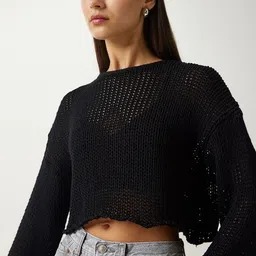 Happiness istanbul Women Crop Pullover image 2