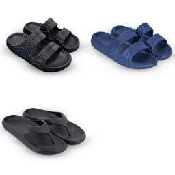 Feel alive Men Set of 3 Ultra Comfortable Lightweight Thong Flip-Flops-picture-14