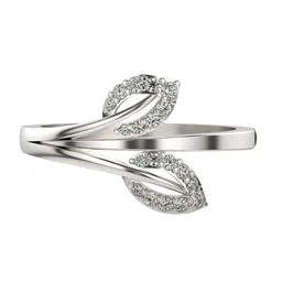 VALANOVA Women White Gold Plated Sterling Silver Lab Grown Diamond Ring-picture-39