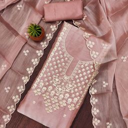 Rangtulika Ethnics Embroidered Unstitched Dress Material-picture-39
