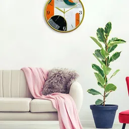 RANDOM Green & Black Printed Contemporary Wall Clock image 3