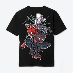 YK Marvel Boys Spider-Man Printed Oversized Pure Cotton Tshirts-picture-36