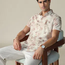 U.S. Polo Assn. Denim Co. Floral Printed Spread Collar Pure Cotton Shirt-picture-27