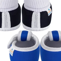 NESKA MODA Black Cotton Booties image 3