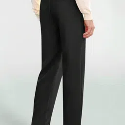 Next One Men Smart Straight Fit Easy Wash Pleated Trousers image 4