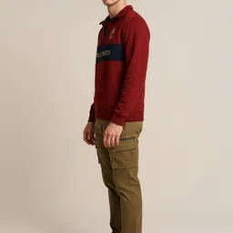 Octave Men Colourblocked Sweatshirt image 2