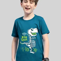Kiddy Viddy Boys Graphic Printed Round Neck T-shirt-picture-54