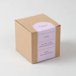 Eyaas Pink Scented Glass Soy Candle Rose Jar Candle image 3