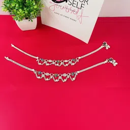 AamNa Enterprises Silver-Plated Anklet image 4