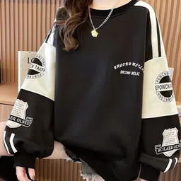 StyleCast x Revolte Colourblocked Round Neck Pullover Sweatshirt-picture-28