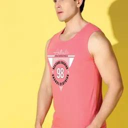 WOOSTRO Pack of 2 Printed Combed Cotton Innerwear Vests with Intelliease Technology image 2