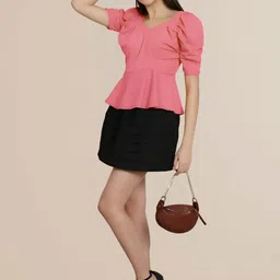 Mast & Harbour Women Pack of 2 Puff Sleeve Top image 2