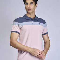 Technosport Men Colourblocked Polo Collar UPF50 Slim Fit T-shirt-picture-37