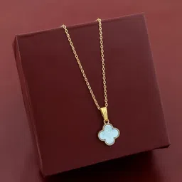 Birado Jewellery Set Of 2 Stainless Steel Gold-Plated Animal Shaped Pendent With Chain image 3