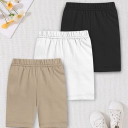 YK X Trampoline Girl Pack Of 3 Mid-Rise Regular Fit Cycling Sports Shorts-picture-19