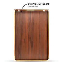 THE NEXT DECOR Gold & Blue Mindset Mastery Glass Finish Vertical Wall Art image 3