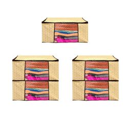 AMAK INC Multicoloured Fabric Multi-Utility Wardrobe Organisers-picture-32