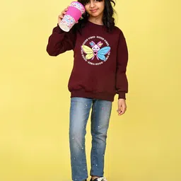 NUSYL Girls Printed Sweatshirt-image-74