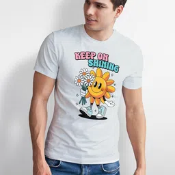 Seekbuylove Men Printed Bio Finish T-shirt image 3