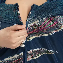 Gutthi Women Blue Nightdress image 4