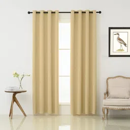 home stylish 274 cm (9 ft) Long Door Silk Blackout Curtain (Pack Of 2)-picture-24