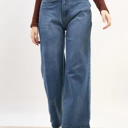 Styli Women Wide Leg High-Rise Stretchable Jeans image 1