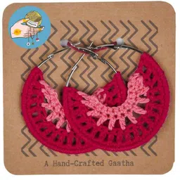 AHANDCRAFTEDGAATHA Geometric Half Hoop Earrings-picture-13