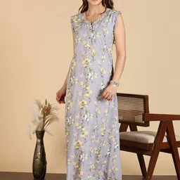 9shines Label Printed Maxi Nightdress-picture-19