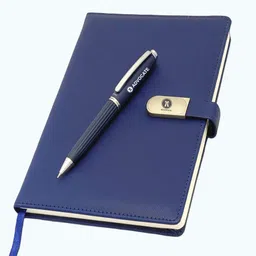 ujji Advocate Professional Notebook Set with Pen, Navy Blue, Premium Hardcover A5 Diary Ruled 192 Pages-picture-28
